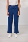 WIDE LEG JEANS - mid blue